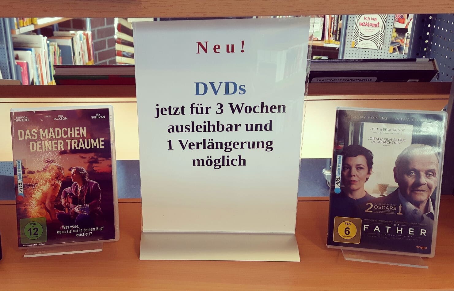 Drei Wochen Leihfrist für DVDs